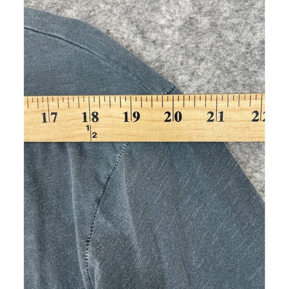 Buck Mason Slub Curved Hem Long Sleeve Tee Blue Gray XL - Picture 11 of 15